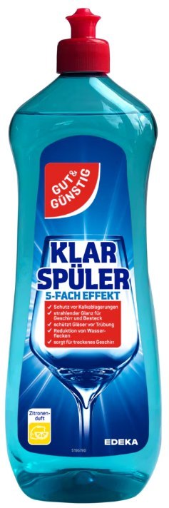 EDEKA ZENTRALE Stiftung & Co. KG G&G Nabłyszczacz do Zmywarki 1l
