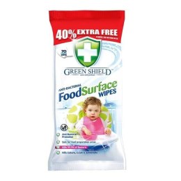 Green Shield Green Shield Food Surface Chusteczki Antybakteryjne 70 szt.